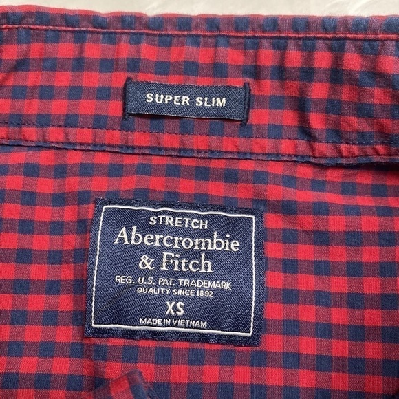 🔥 5/$25 Abercrombie & Fitch Super Slim Flannel XS - Picture 8 of 10